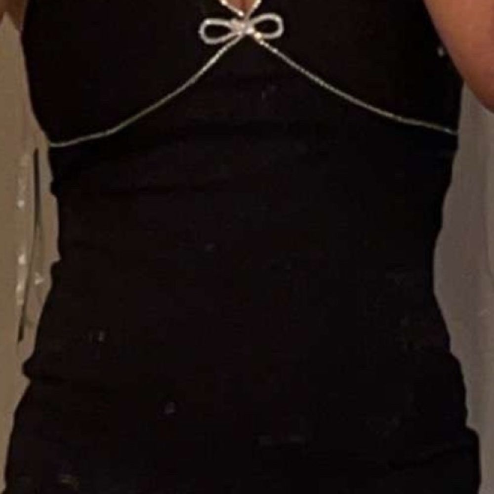 Black Sequin Mini Skirt